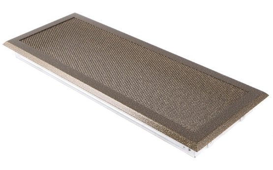 Krbová mřížka 16x45 cm, staré zlato