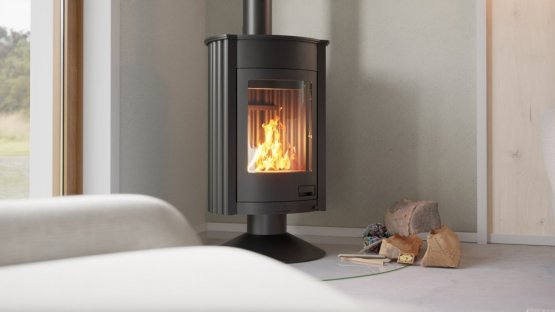 HS FLAMINGO Krbová kamna MASTERFLAMME ® Medie II, černá