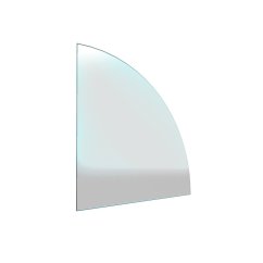 HS FLAMINGO Sklo pod kamna - Výseč 1000x1000mm / 8mm