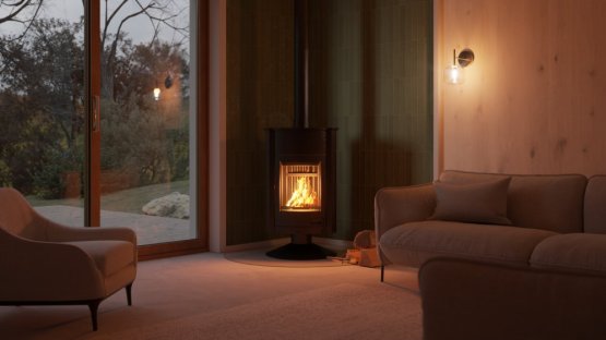 HS FLAMINGO Krbová kamna MASTERFLAMME ® Grande II, černá