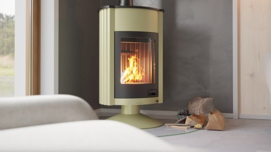 HS FLAMINGO Krbová kamna MASTERFLAMME ® Grande II, olivová