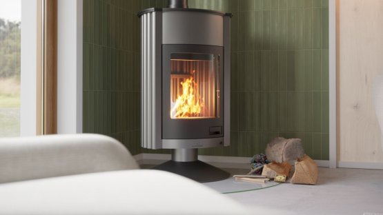 HS FLAMINGO Krbová kamna MASTERFLAMME ® Grande II, šedá