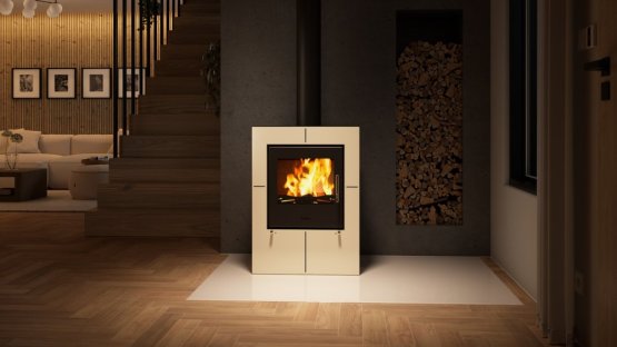 HS FLAMINGO Krbová kamna FLAMINGO ® EVENES krémová