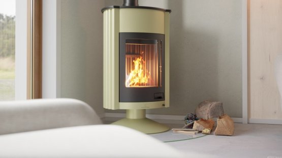 HS FLAMINGO Krbová kamna MASTERFLAMME ® Grande II, olivová