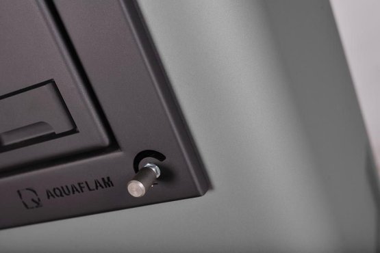 HS FLAMINGO Krbová kamna AQUAFLAM ® 25 s výměníkem - šedá, automatická regulace
