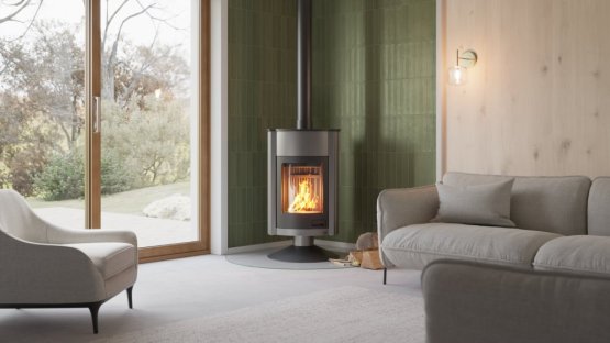 HS FLAMINGO Krbová kamna MASTERFLAMME ® Grande II, šedá