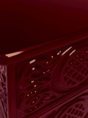 HS FLAMINGO Kachlová kamna FLAMINGO ® BALI, kachle bordo