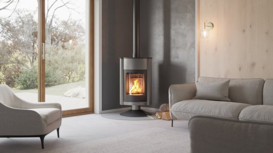 HS FLAMINGO Krbová kamna MASTERFLAMME ® Grande II, šedá