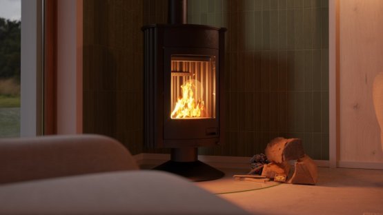 HS FLAMINGO Krbová kamna MASTERFLAMME ® Medie II, černá