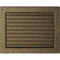 Krbová mřížka 22x30 BASIC staré zlato s žaluzií