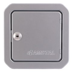 Revizní komínová dvířka 140x140 mm, stříbrná