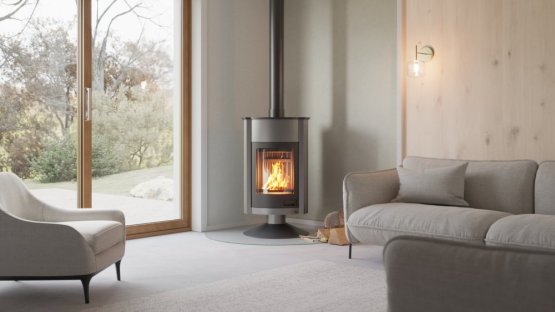 HS FLAMINGO Krbová kamna MASTERFLAMME ® Grande II, šedá