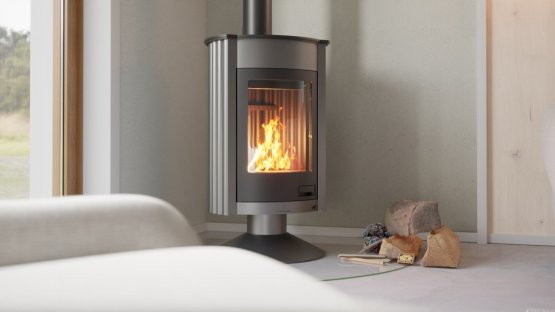 HS FLAMINGO Krbová kamna MASTERFLAMME ® Medie II, šedá