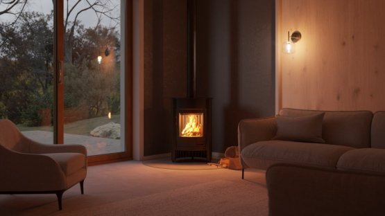 HS FLAMINGO Krbová kamna MASTERFLAMME ® Piccolo I, černá