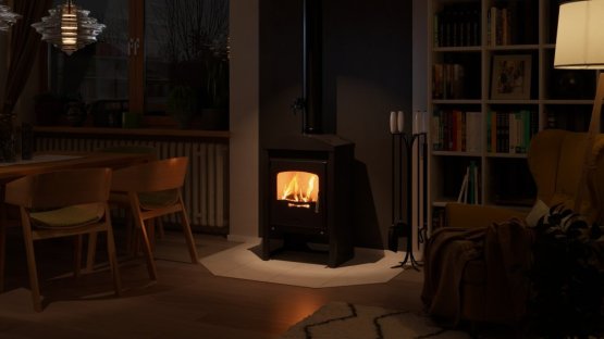 HS FLAMINGO Krbová kamna FLAMINGO ® STAVANGER černá