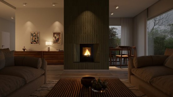 HS FLAMINGO Krbová vložka AQUAFLAM ® 7 s výměníkem a automatickou regulací hoření