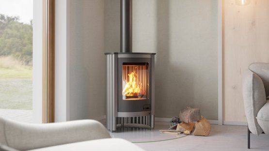 HS FLAMINGO Krbová kamna MASTERFLAMME ® Piccolo I, šedá