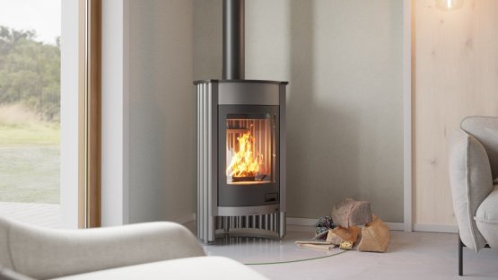 HS FLAMINGO Krbová kamna MASTERFLAMME ® Medie I, šedá