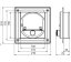 Regulátor komínového tahu čtvercový 140x140 mm