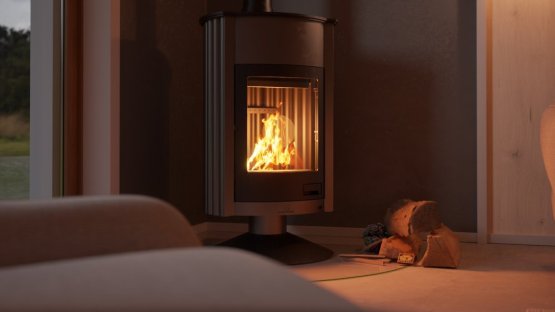 HS FLAMINGO Krbová kamna MASTERFLAMME ® Grande II, šedá