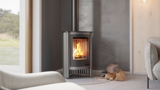 HS FLAMINGO Krbová kamna MASTERFLAMME ® Piccolo I, šedá