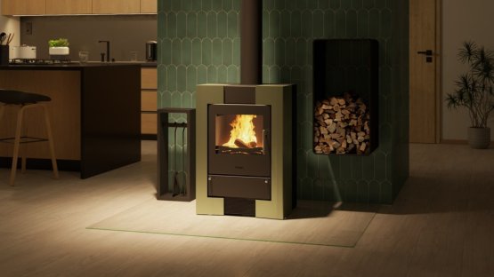 HS FLAMINGO Krbová kamna FLAMINGO ® ESPO II olivová