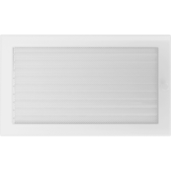 Krbová mřížka 22x37 BASIC bílá s žaluzií