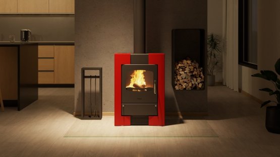 HS FLAMINGO Krbová kamna FLAMINGO ® ESPO I červená