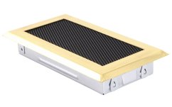 Krbová mřížka 10x20 cm, mosaz