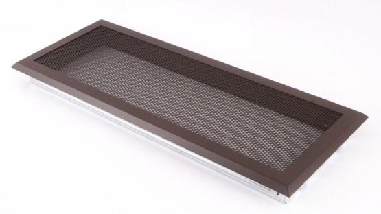 Krbová mřížka 16x45 cm, hnědý brokát