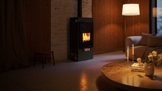 HS FLAMINGO Krbová kamna FLAMINGO DELUXE ® SINGA, olivová