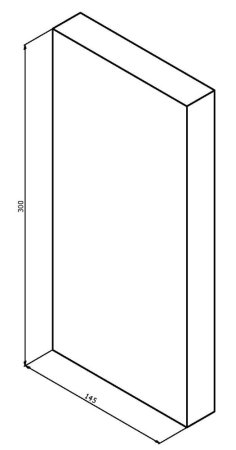 NDV-000054 - FL09K01 - Šamotová cihla 300x145x30