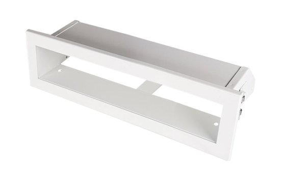 Krbová mřížka OTEVŘENÁ 40x6 cm, bílá