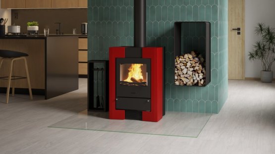 HS FLAMINGO Krbová kamna FLAMINGO ® ESPO II červená