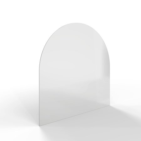 HS FLAMINGO Sklo pod kamna - Oblouk 1000x1000 mm / R500 / 6 mm