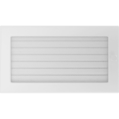 Krbová mřížka 17x30 BASIC bílá s žaluzií
