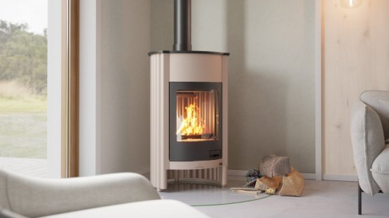 HS FLAMINGO Krbová kamna MASTERFLAMME ® Grande I, krémová