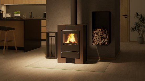 HS FLAMINGO Krbová kamna FLAMINGO ® ESPO II hnědá - sametová