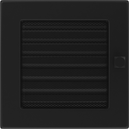 Krbová mřížka 17x17 BASIC černá s žaluzií