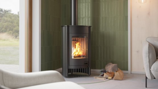 HS FLAMINGO Krbová kamna MASTERFLAMME ® Medie I, černá