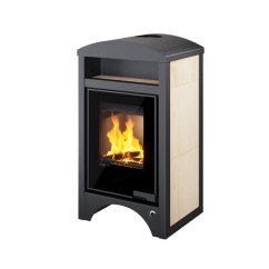 HS FLAMINGO Krbová kamna AQUAFLAM VARIO ® BARMA 11/7kW dlažba Javor