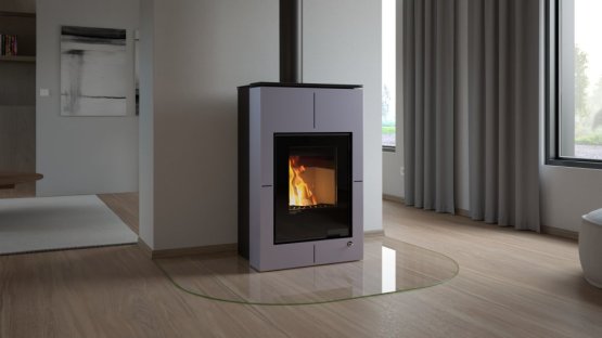 HS FLAMINGO Krbová kamna AQUAFLAM VARIO ® SAPORO 11kW šedá (teplovzdušná verze)