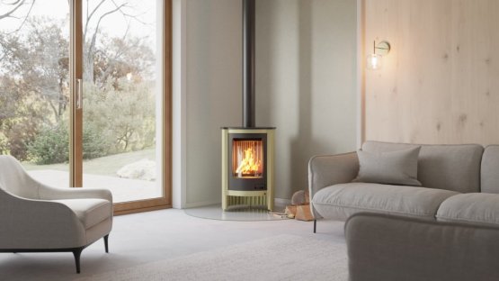 HS FLAMINGO Krbová kamna MASTERFLAMME ® Piccolo I, olivová