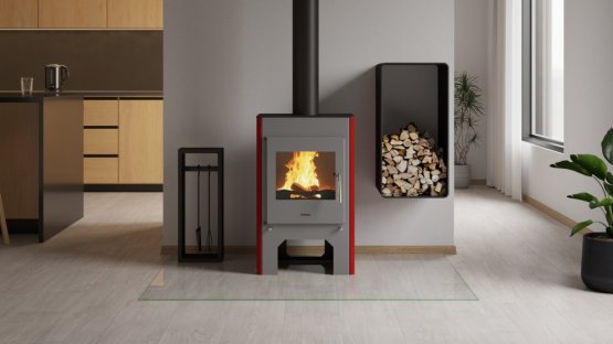 HS FLAMINGO Krbová kamna FLAMINGO ® ESPO III červená