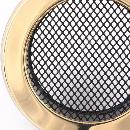 Krbová mřížka KULATÁ 100 mm mosaz