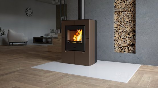 HS FLAMINGO Krbová kamna FLAMINGO ® EVENES hnědá - sametová