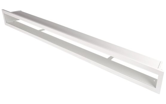 Krbová mřížka OTEVŘENÁ 100x6 cm, bílá