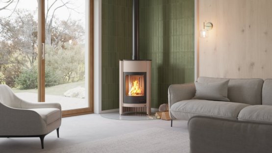 HS FLAMINGO Krbová kamna MASTERFLAMME ® Grande I, krémová