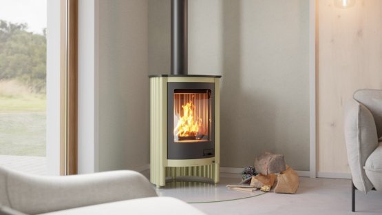 HS FLAMINGO Krbová kamna MASTERFLAMME ® Piccolo I, olivová