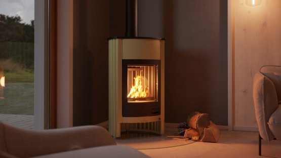 HS FLAMINGO Krbová kamna MASTERFLAMME ® Grande I, olivová